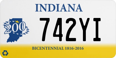 IN license plate 742YI