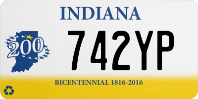 IN license plate 742YP