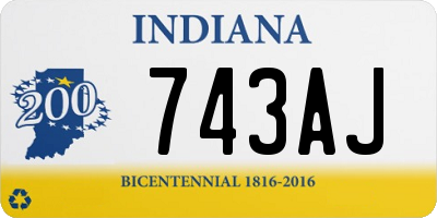 IN license plate 743AJ