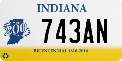 IN license plate 743AN