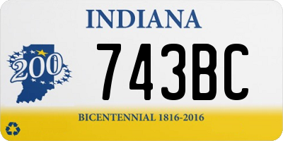 IN license plate 743BC