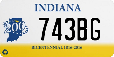 IN license plate 743BG