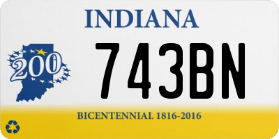 IN license plate 743BN