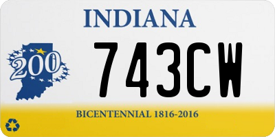 IN license plate 743CW