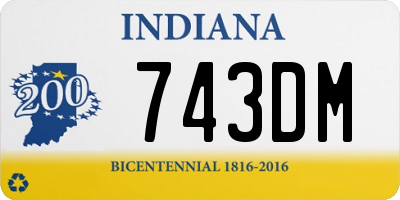 IN license plate 743DM