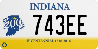 IN license plate 743EE