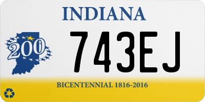 IN license plate 743EJ