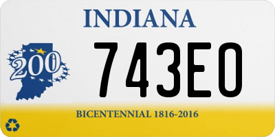 IN license plate 743EO