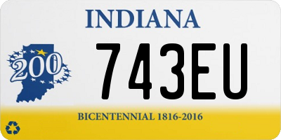 IN license plate 743EU