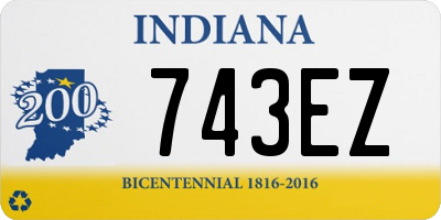 IN license plate 743EZ