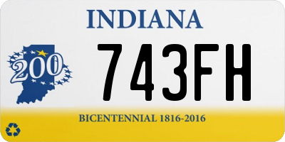 IN license plate 743FH