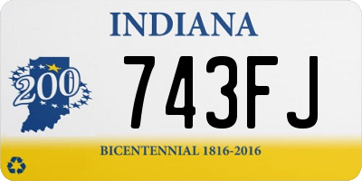 IN license plate 743FJ