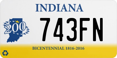 IN license plate 743FN