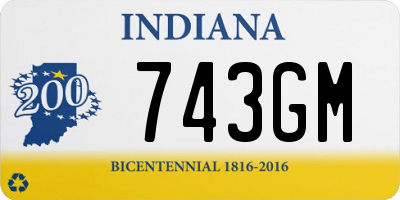 IN license plate 743GM