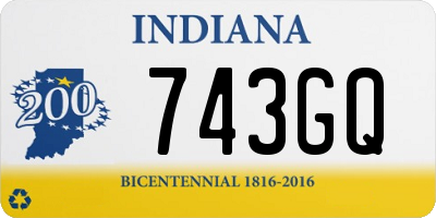 IN license plate 743GQ