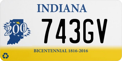 IN license plate 743GV