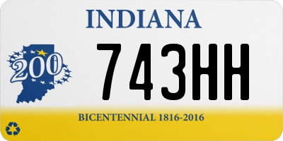 IN license plate 743HH