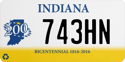 IN license plate 743HN