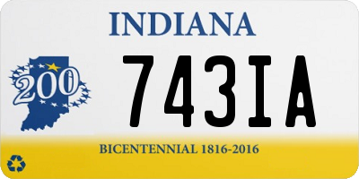 IN license plate 743IA