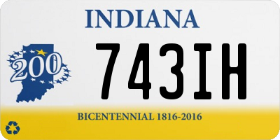 IN license plate 743IH