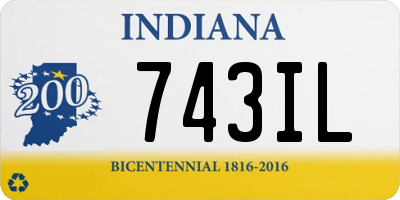 IN license plate 743IL
