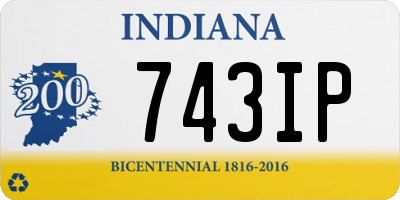 IN license plate 743IP