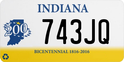 IN license plate 743JQ