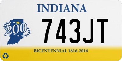 IN license plate 743JT