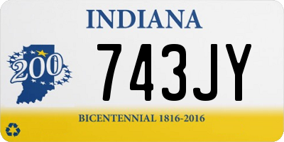 IN license plate 743JY