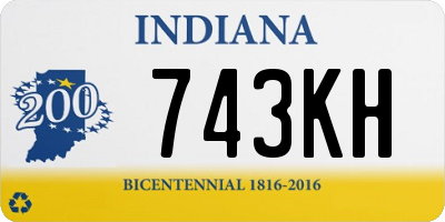 IN license plate 743KH