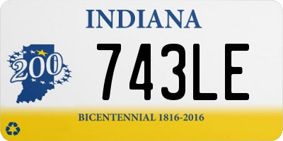 IN license plate 743LE