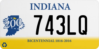 IN license plate 743LQ