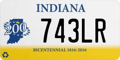 IN license plate 743LR