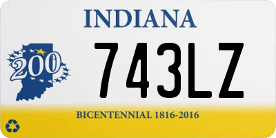 IN license plate 743LZ