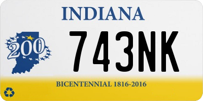 IN license plate 743NK