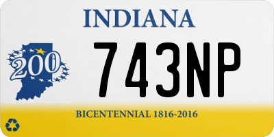 IN license plate 743NP