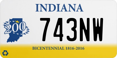 IN license plate 743NW