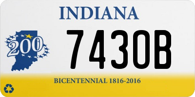 IN license plate 743OB