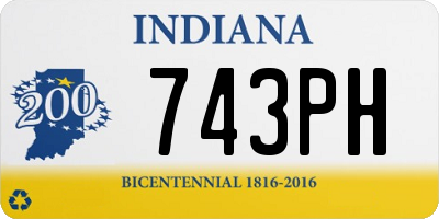 IN license plate 743PH