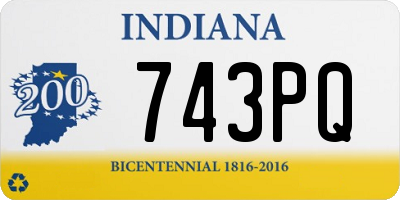 IN license plate 743PQ