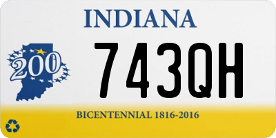 IN license plate 743QH