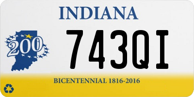 IN license plate 743QI