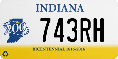 IN license plate 743RH