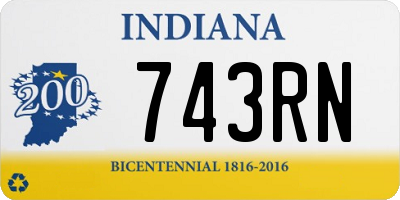 IN license plate 743RN