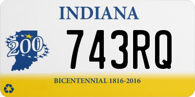 IN license plate 743RQ