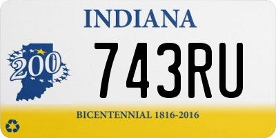 IN license plate 743RU