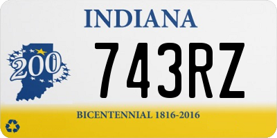 IN license plate 743RZ