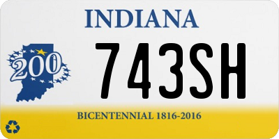 IN license plate 743SH