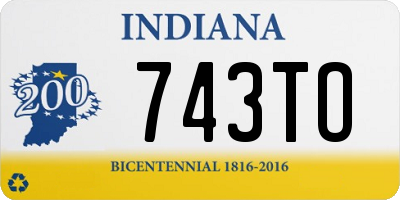 IN license plate 743TO