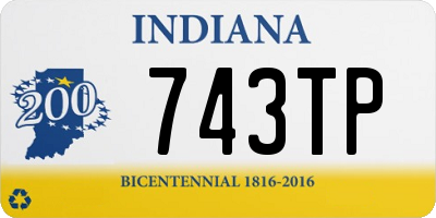 IN license plate 743TP